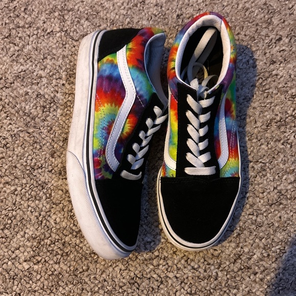 Vans Shoes Vans Old Skool Black Rainbow Poshmark